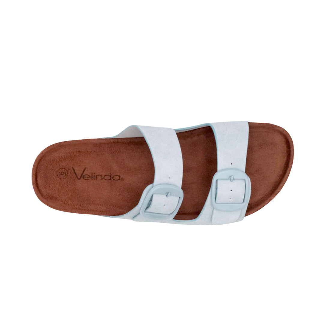 Sandalias flats Mirka celeste