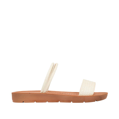 Sandalias flats Victoria hueso