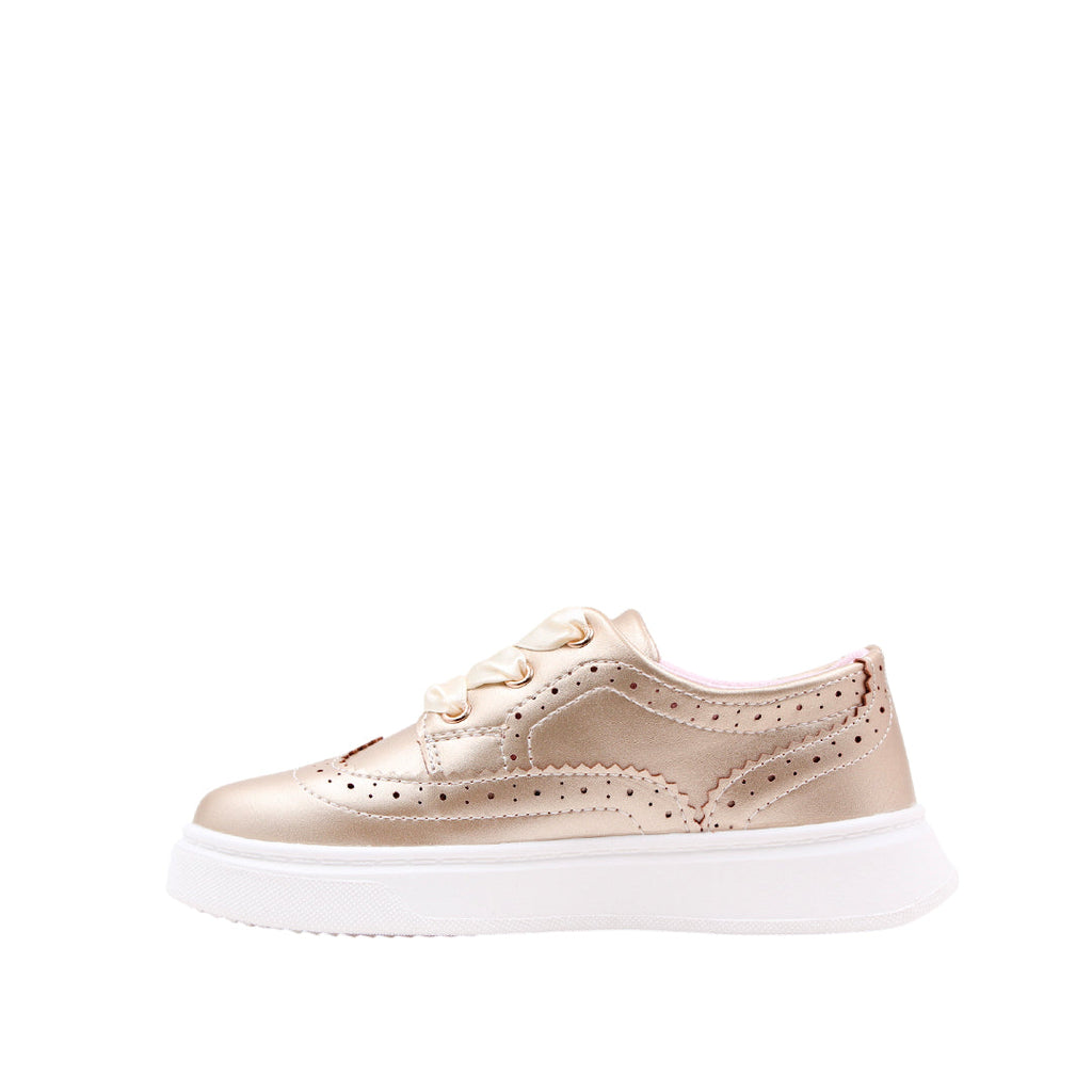 Sneakers Anya para niña color dorado