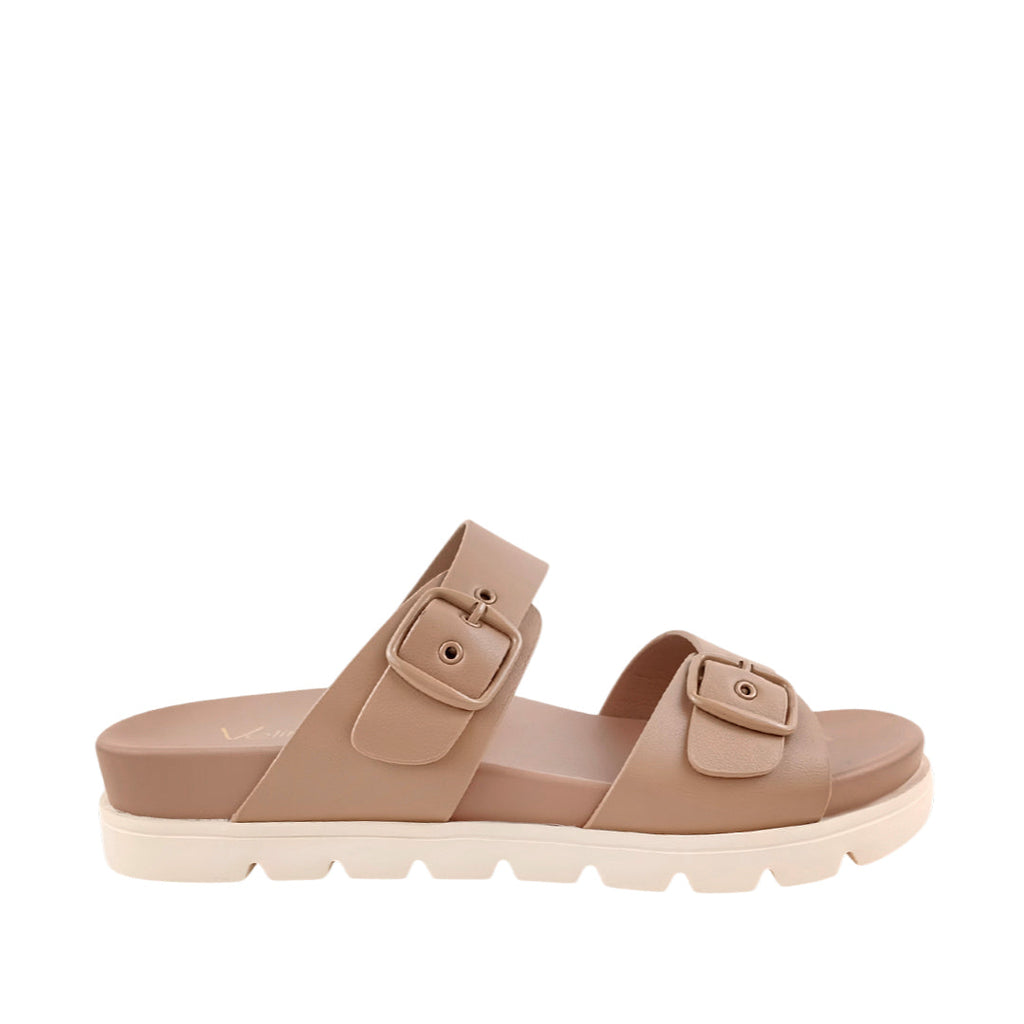 Sandalias flats Dakota taupe