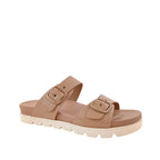 Sandalias flats Dakota taupe