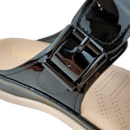Sandalias flats Gladys negro