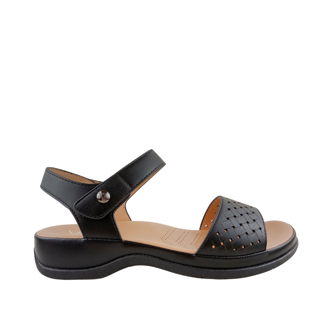 Sandalias flats Lana negro