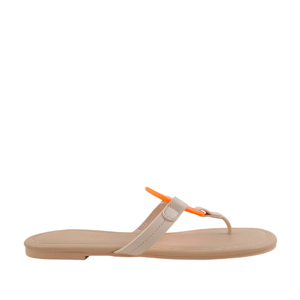 Sandalias flats Loly anaranjado