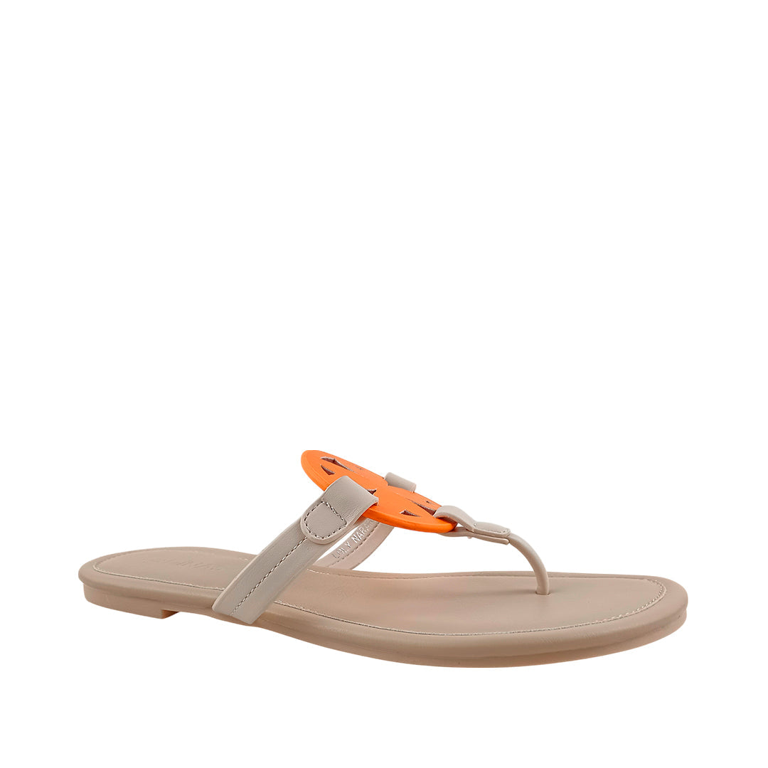 Sandalias flats Loly anaranjado