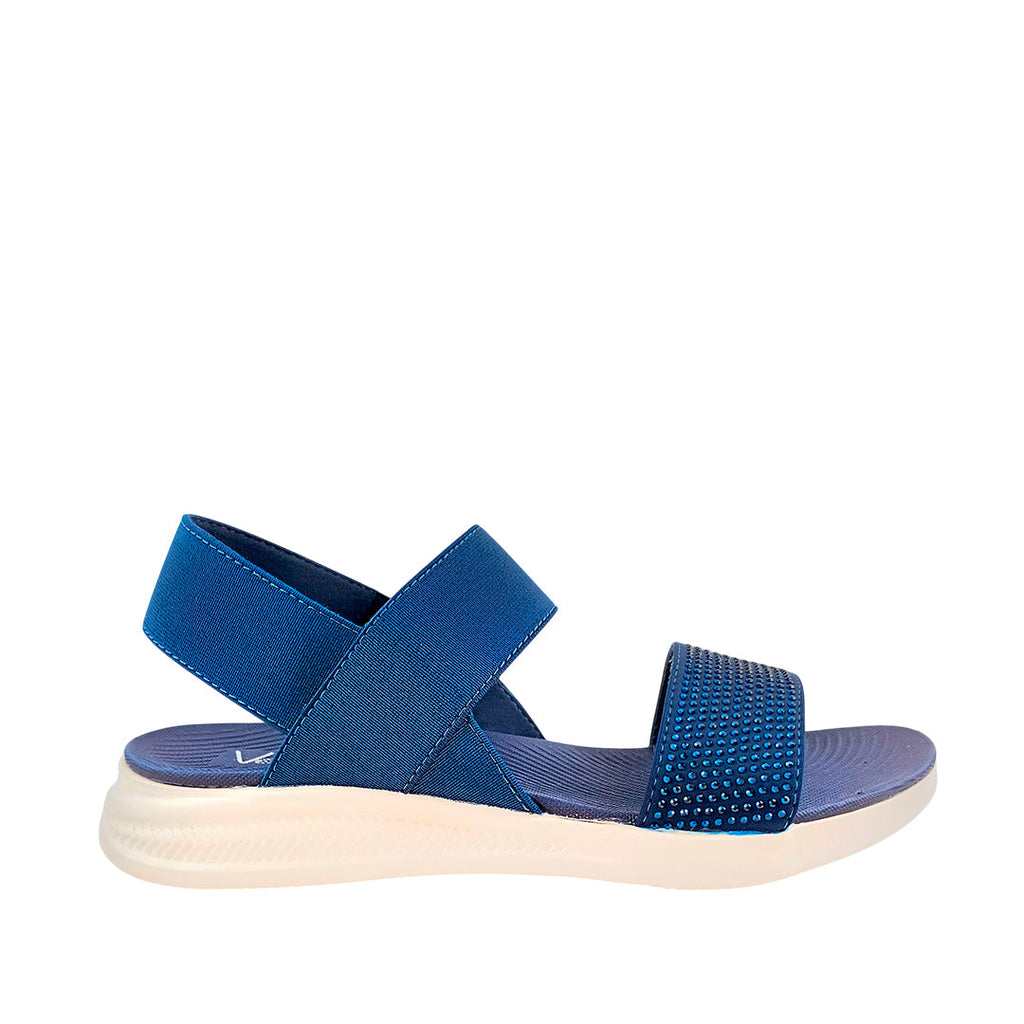 Sandalias flats Marisa navy