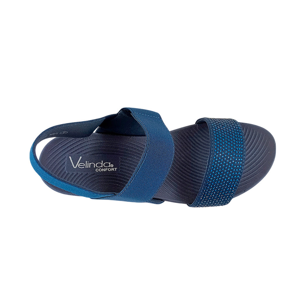 Sandalias flats Marisa navy