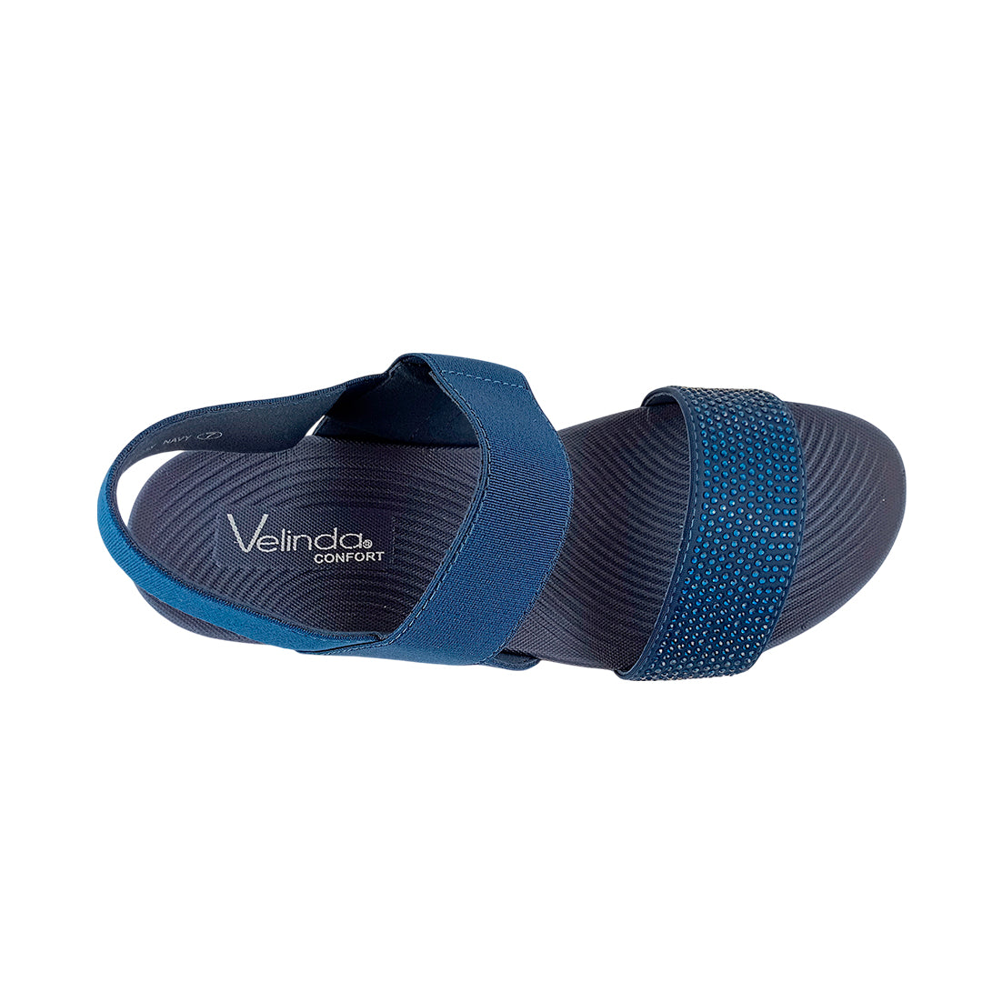 Sandalias flats Marisa navy