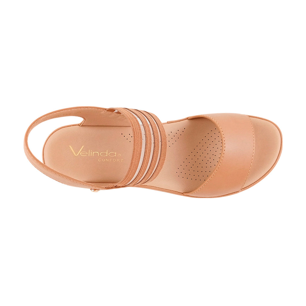 Sandalias flats Noel tan