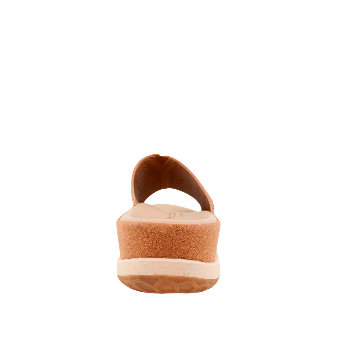 Sandalias flats Rita tan