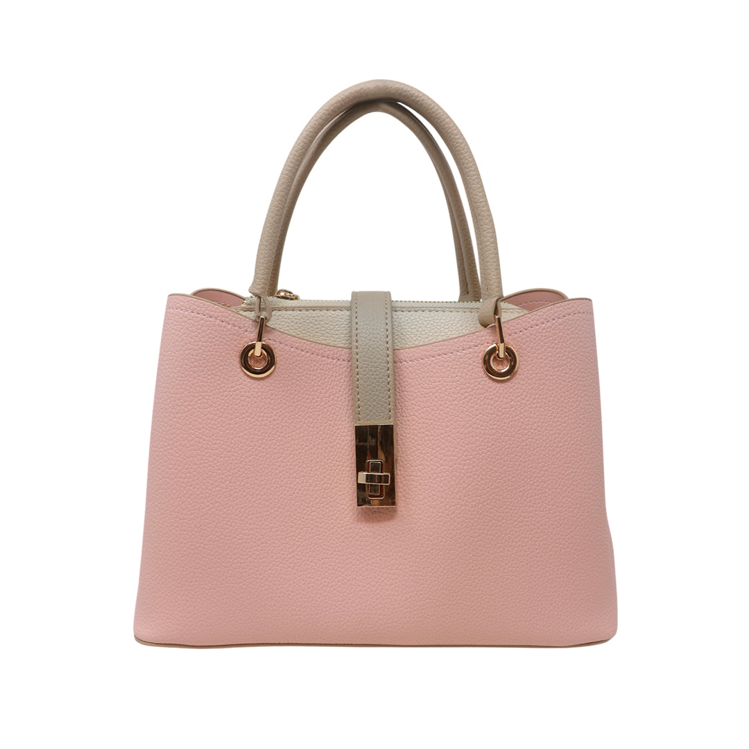 Cartera satchel Olivia morado