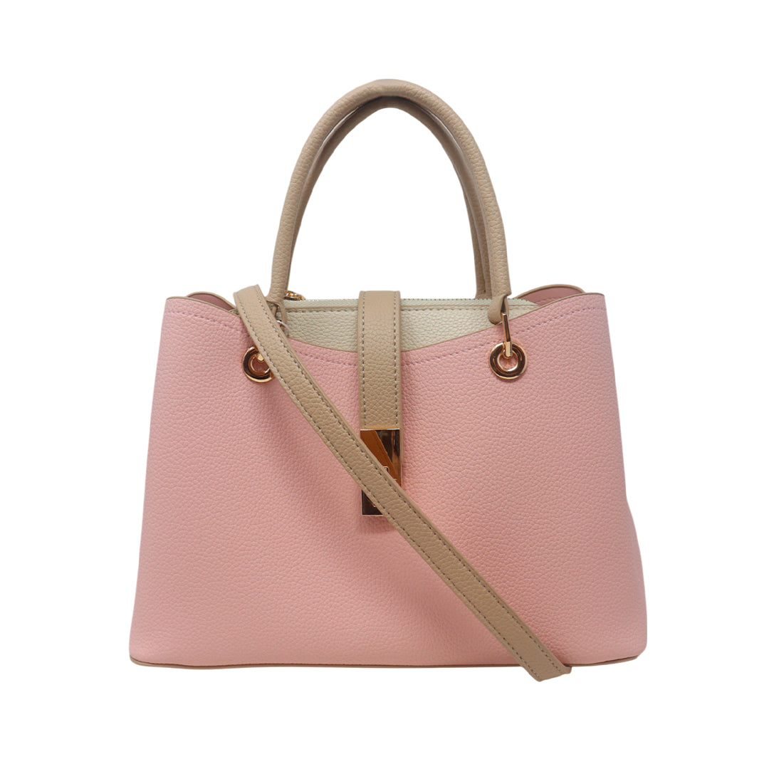 Cartera satchel Olivia morado