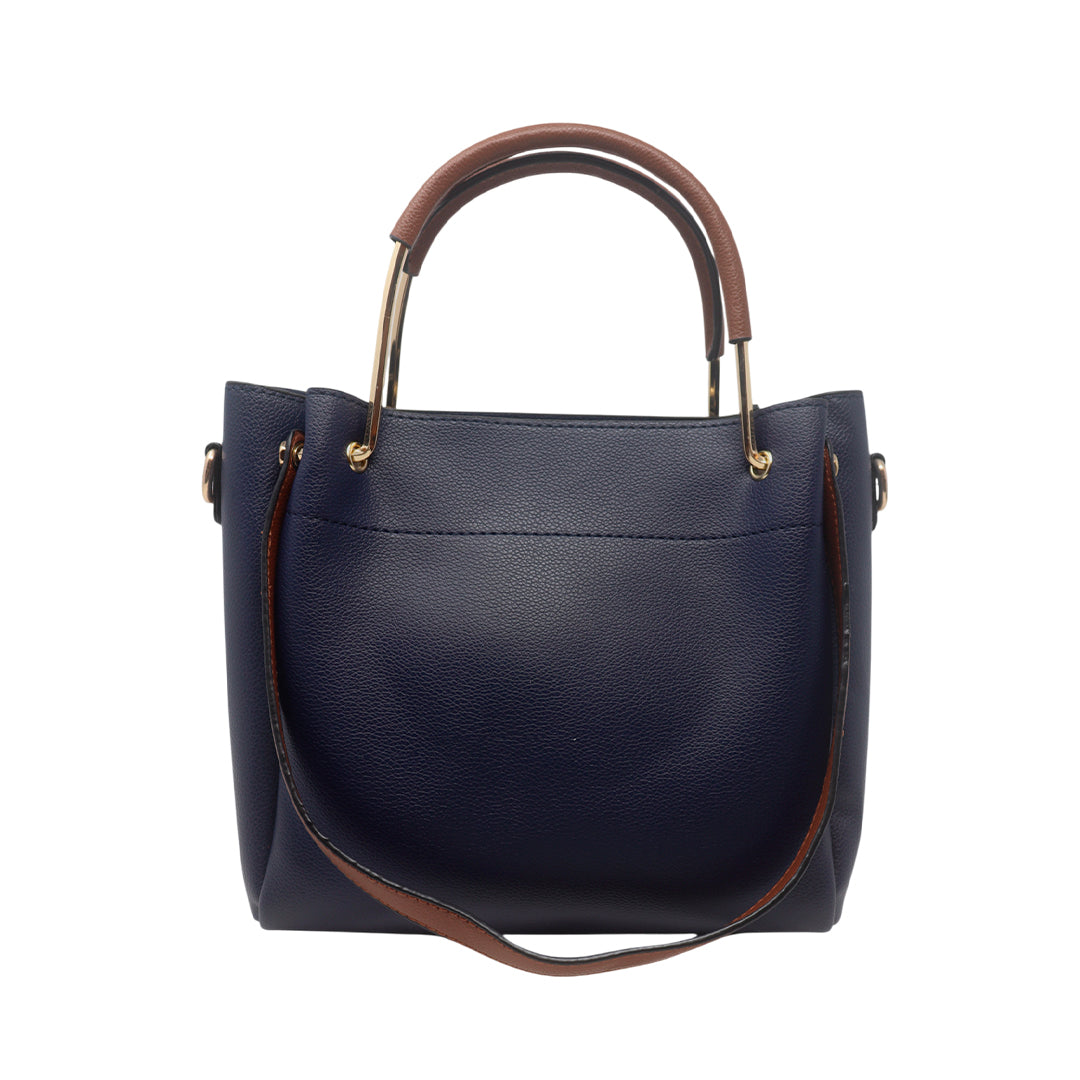 Cartera satchel Renata azul