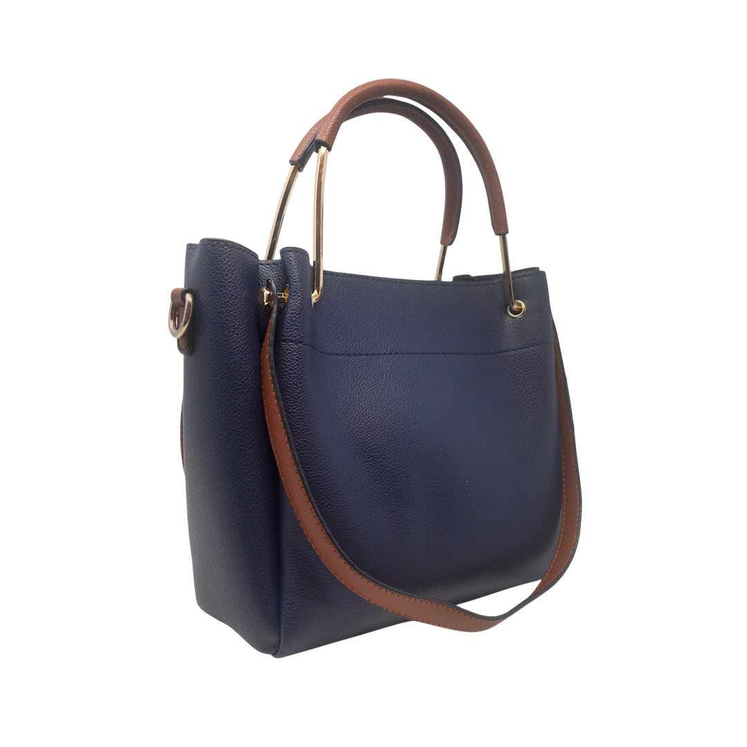 Cartera satchel Renata azul