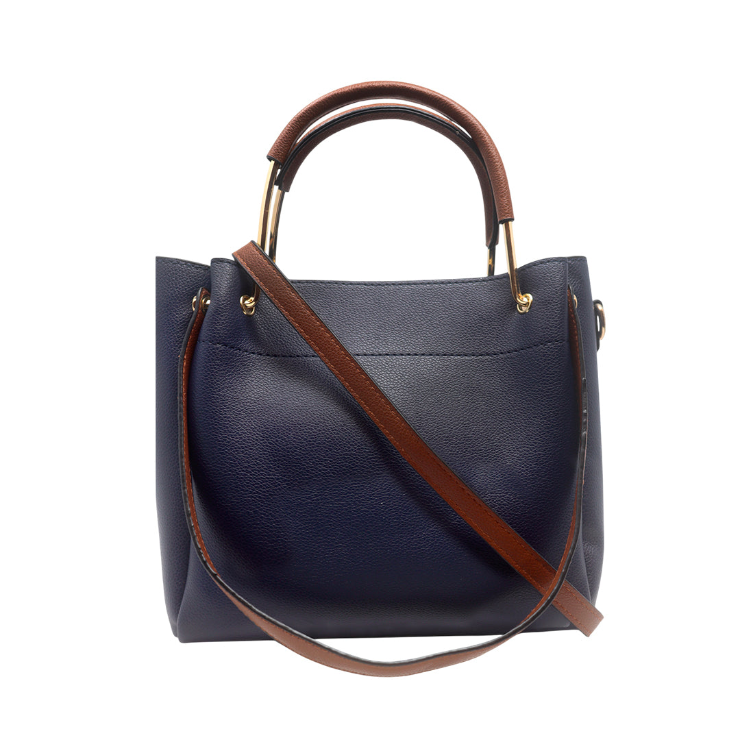 Cartera satchel Renata azul