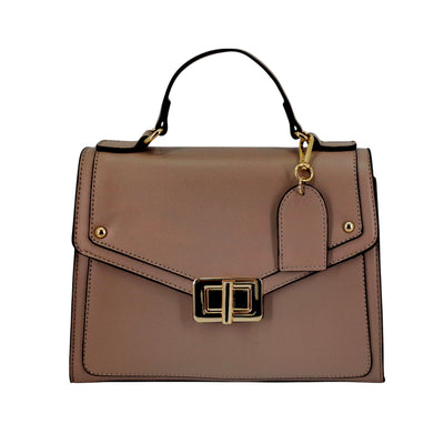 Cartera satchel Tracy taupe