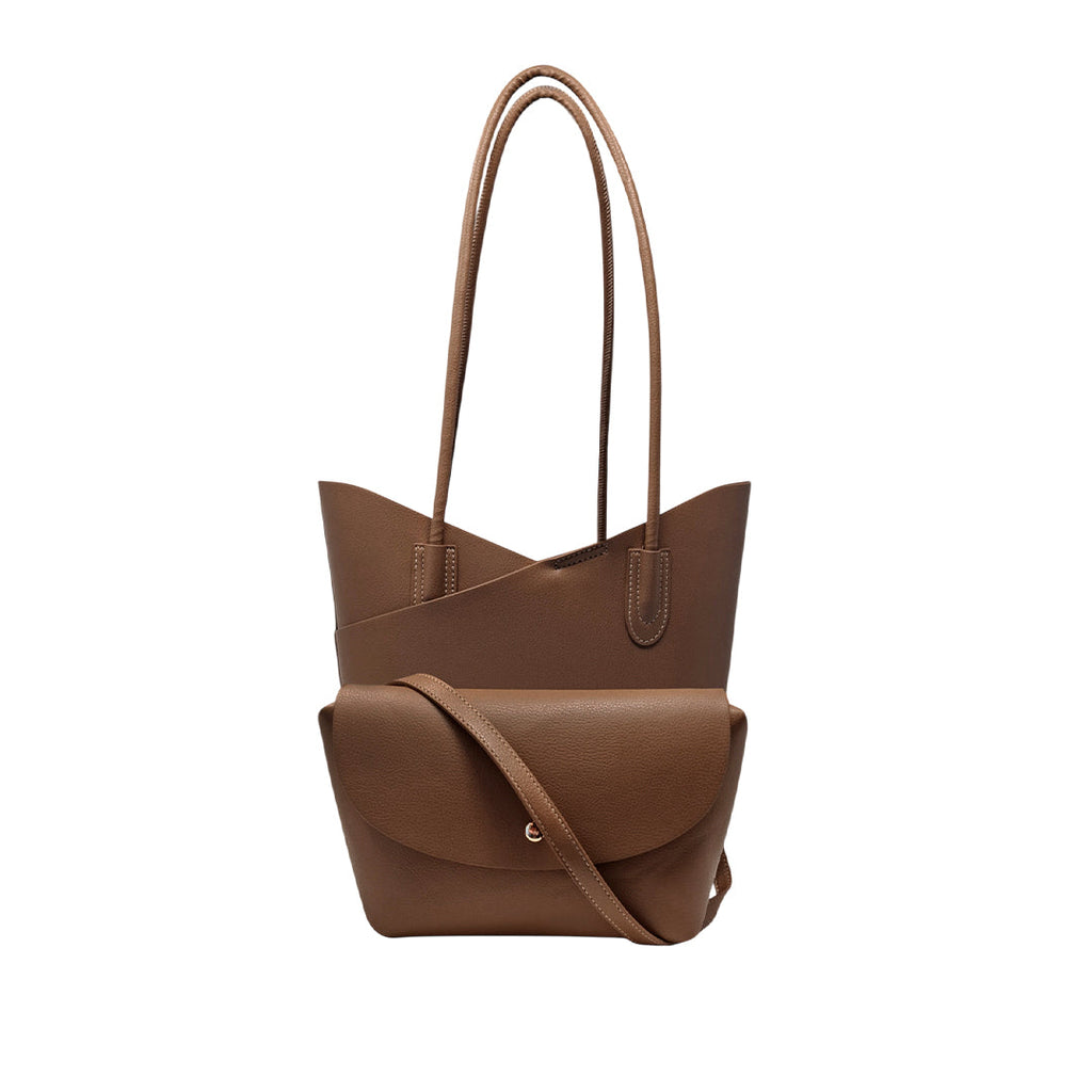 Cartera tote Claudette tan