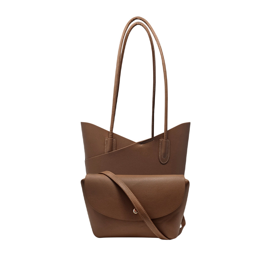 Cartera tote Claudette tan