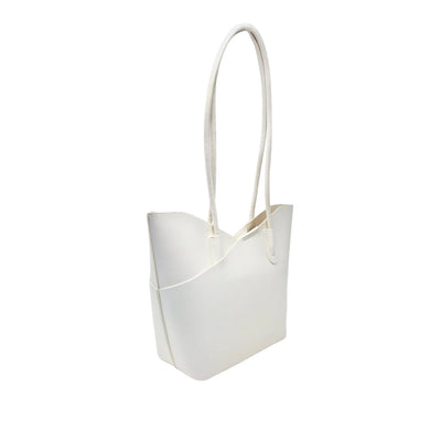 Cartera tote Claudette para mujer color blanco