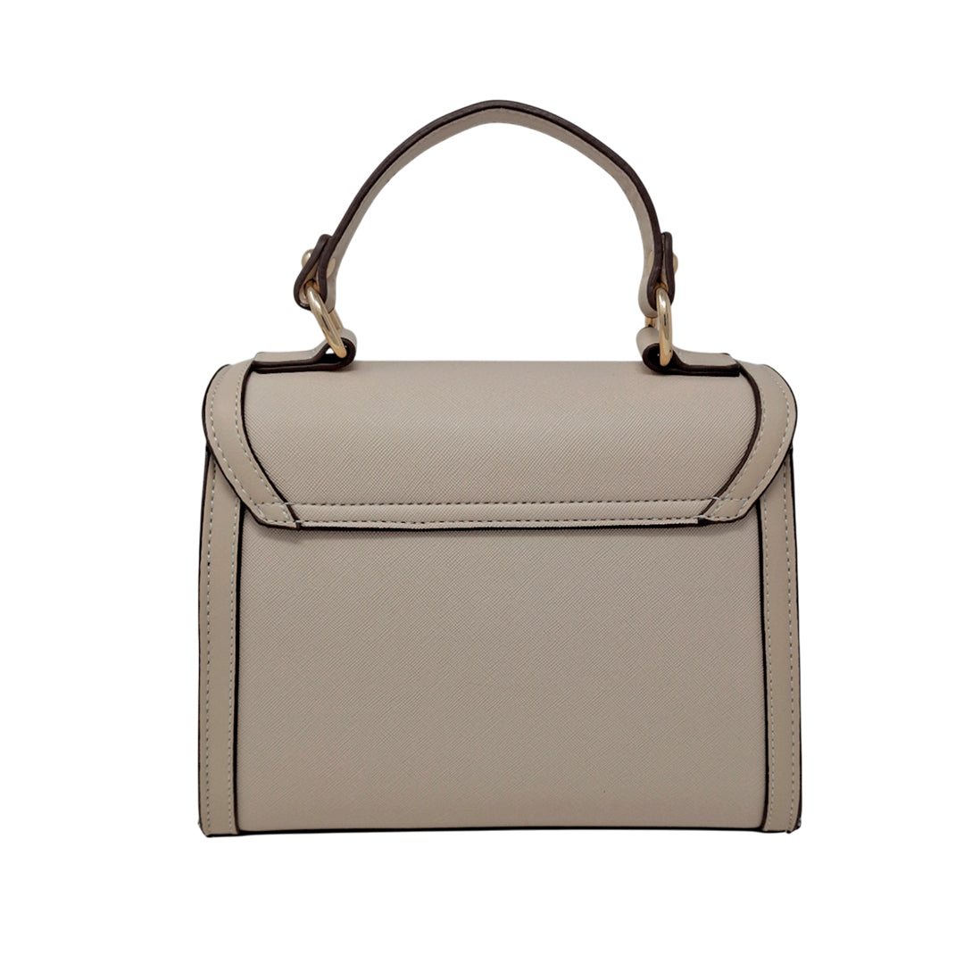 Cartera satchel Lolo beige