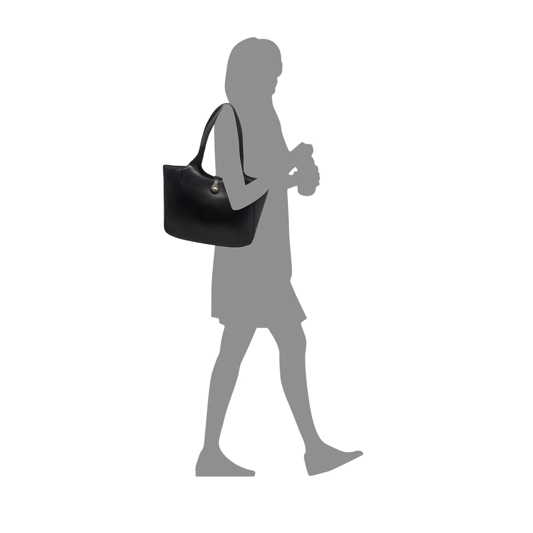 Cartera tote Teddy negro