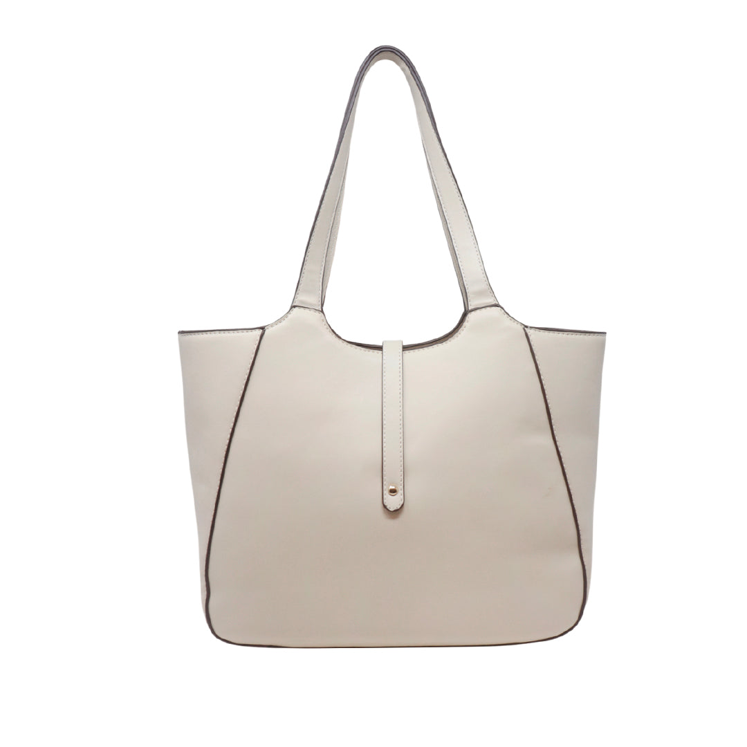 Cartera tote Teddy blanco