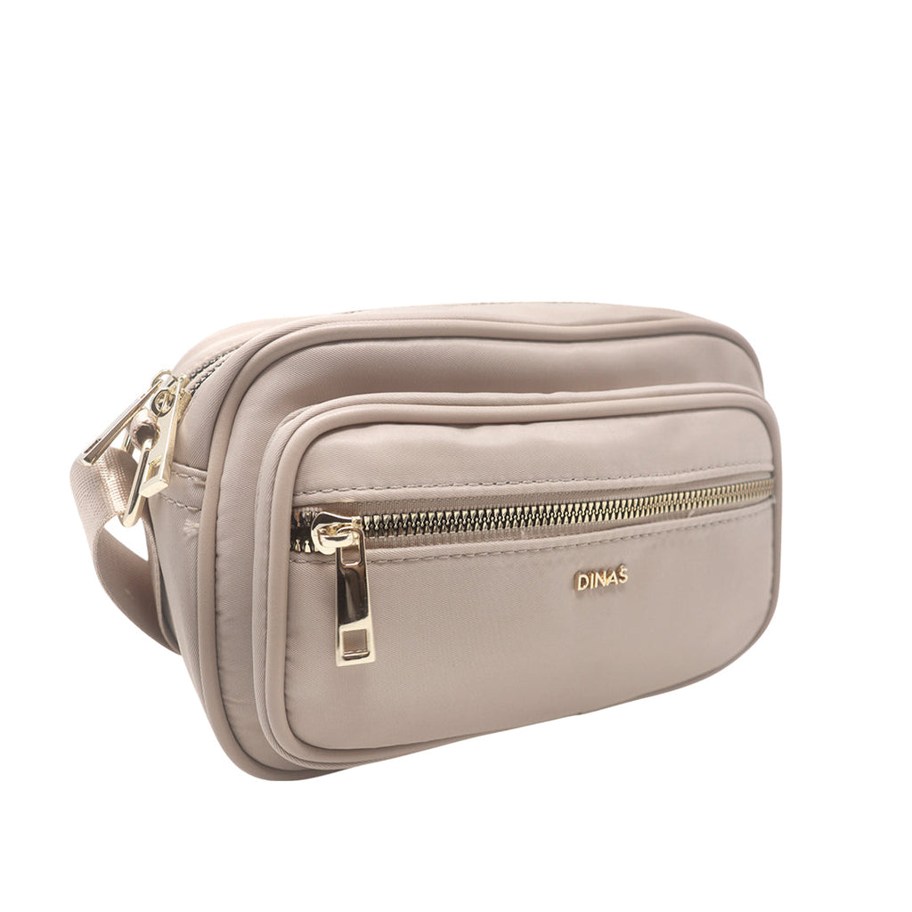 Cartera crossbody Kenny taupe