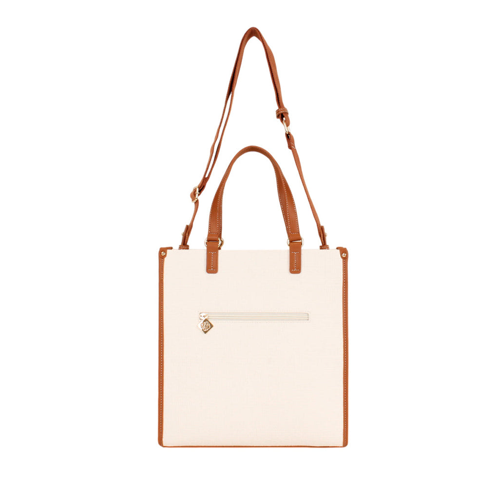 Cartera tote Addison para mujer color blanco