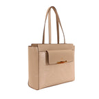 Cartera tote Bret para mujer color arena