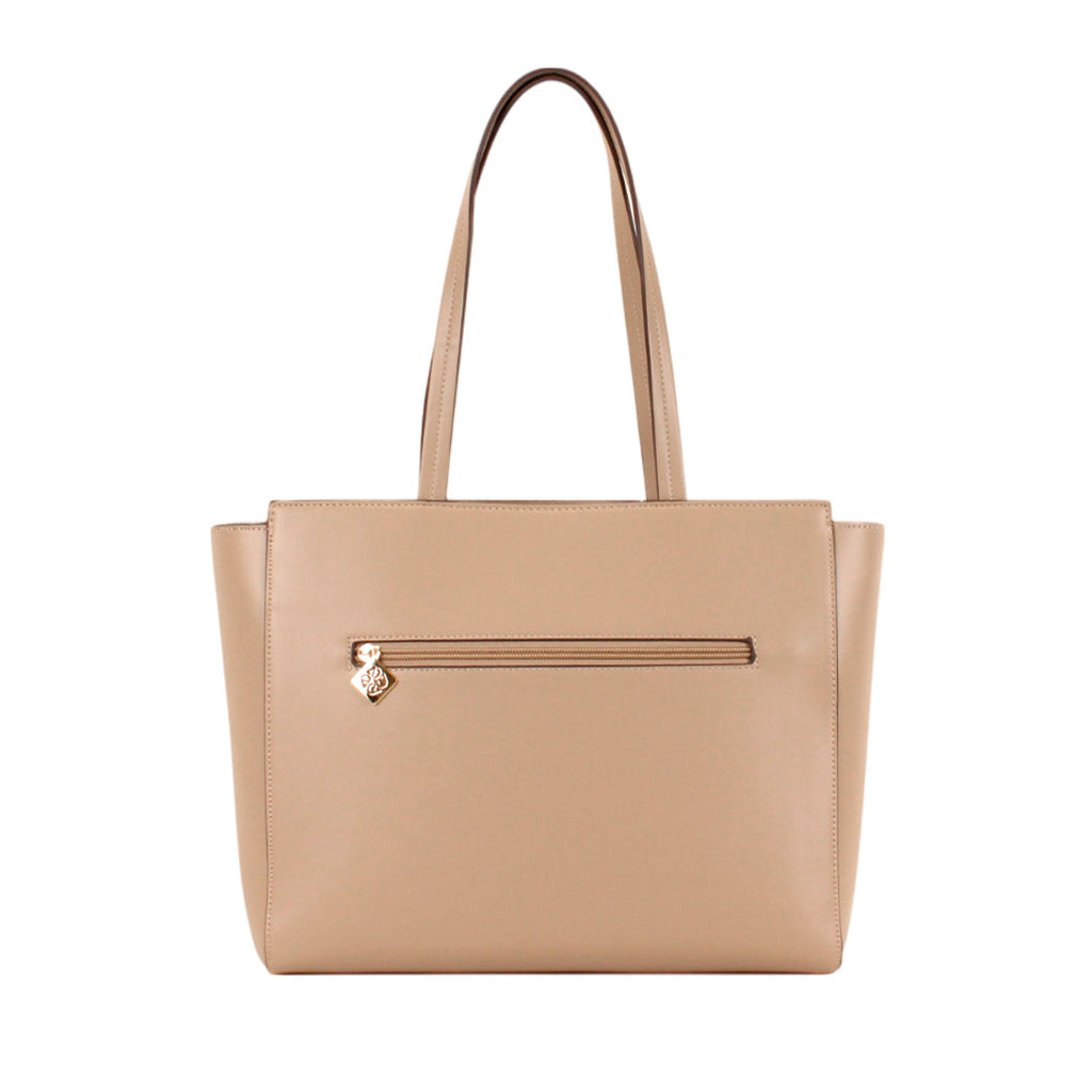 Cartera tote Bret para mujer color arena