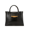 Cartera satchel Edel para mujer color negro