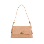 Cartera satchel Garne para mujer color camel