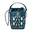 Cartera satchel Farah para mujer color navy