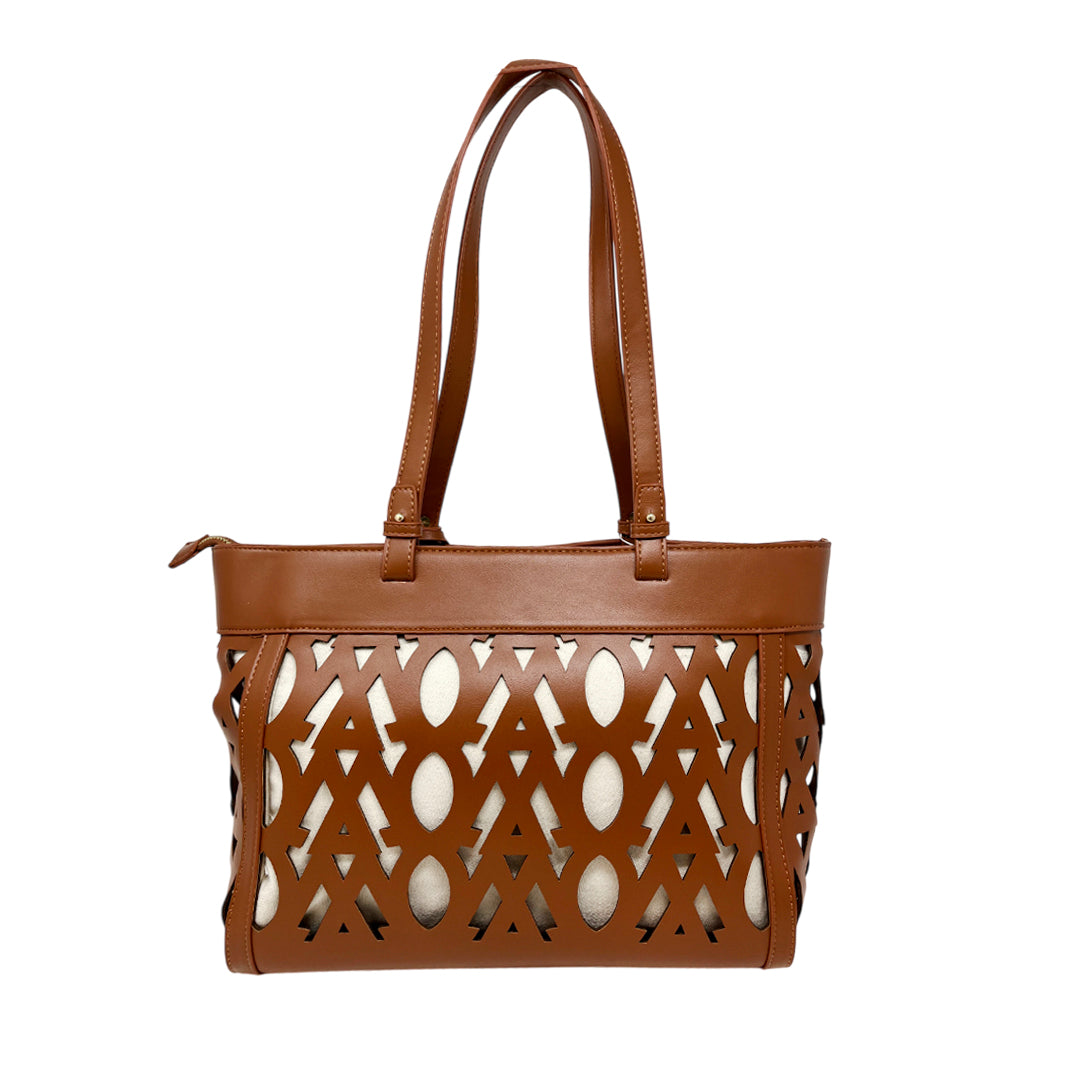 Cartera tote Dara para mujer color tan