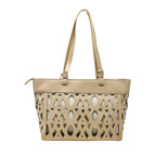 Cartera tote Dara para mujer color nude