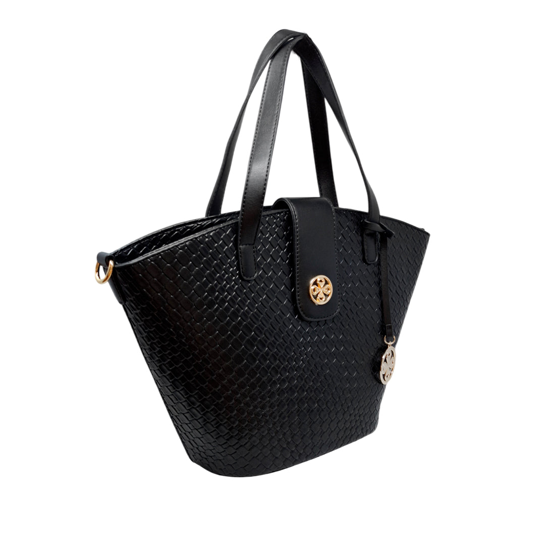 Cartera tote Becket para mujer color negro