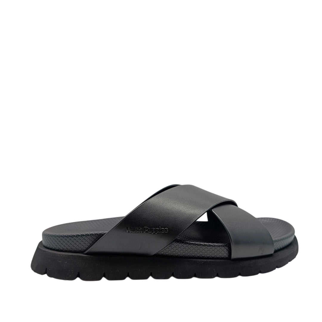 Sandalias slip on Asher para hombre color negro