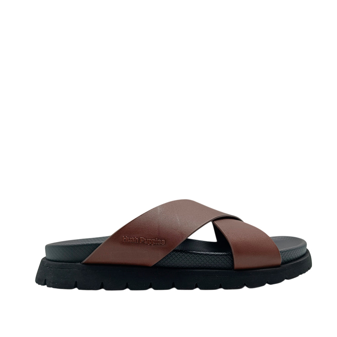 Sandalias slip on Asher para hombre color café