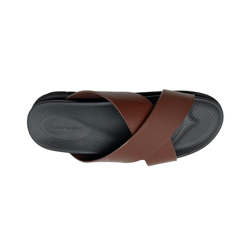 Sandalias slip on Asher para hombre color café