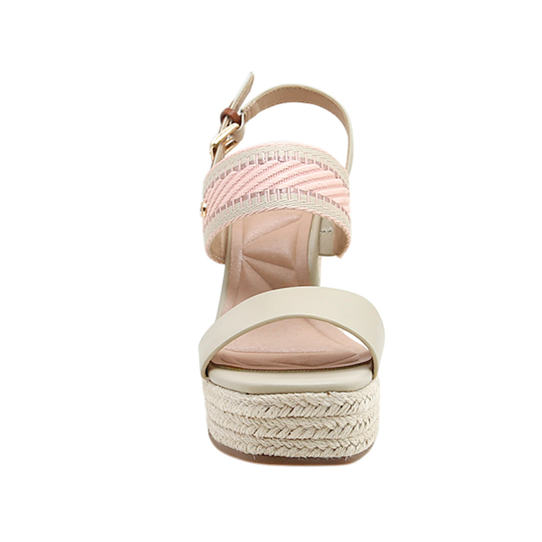 Sandalias de cuña Dianna para mujer color arena