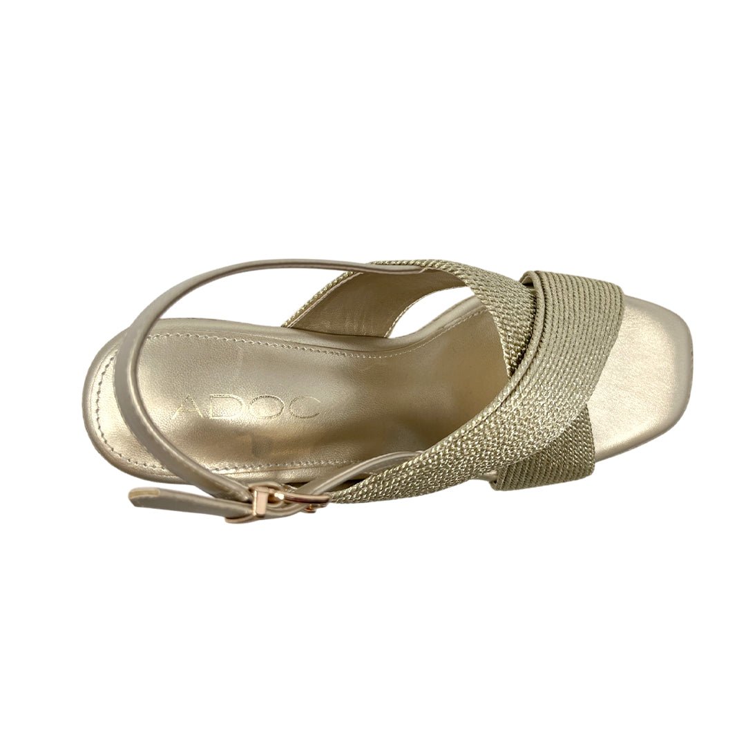 Sandalias de tacón Dafnee para mujer color dorado