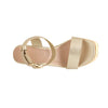 Sandalias de cuña Ferrara para mujer color dorado
