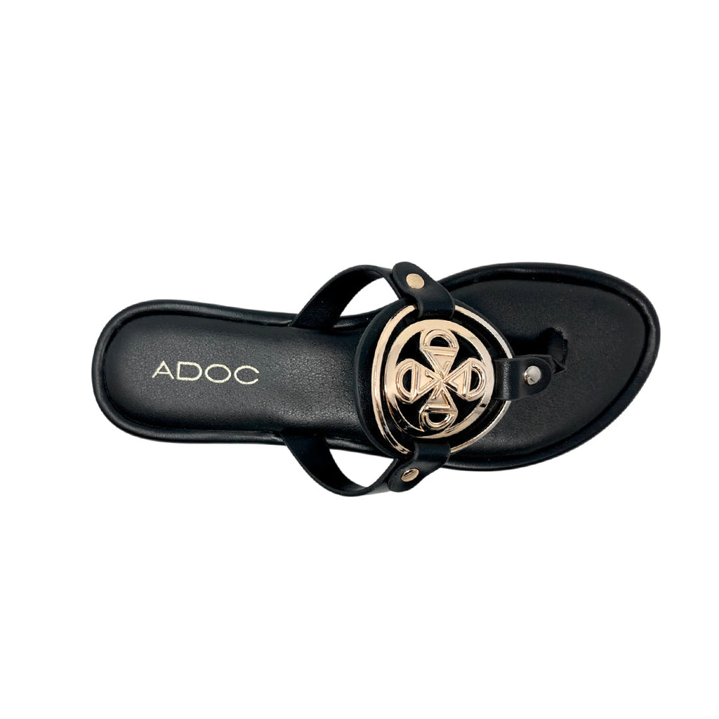 Sandalias slip on Ellinor para mujer color negro