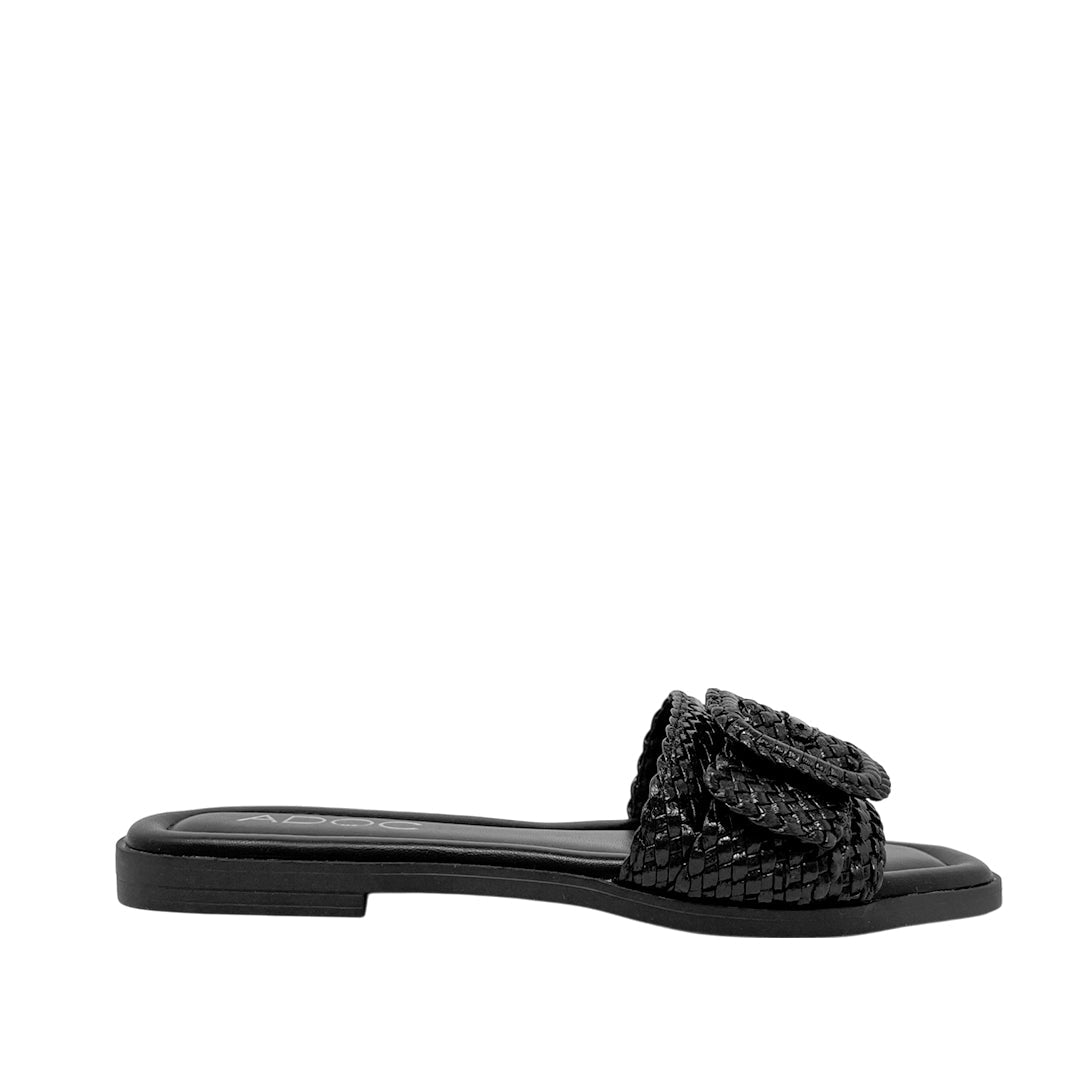 Sandalias slip on Eva para mujer color negro