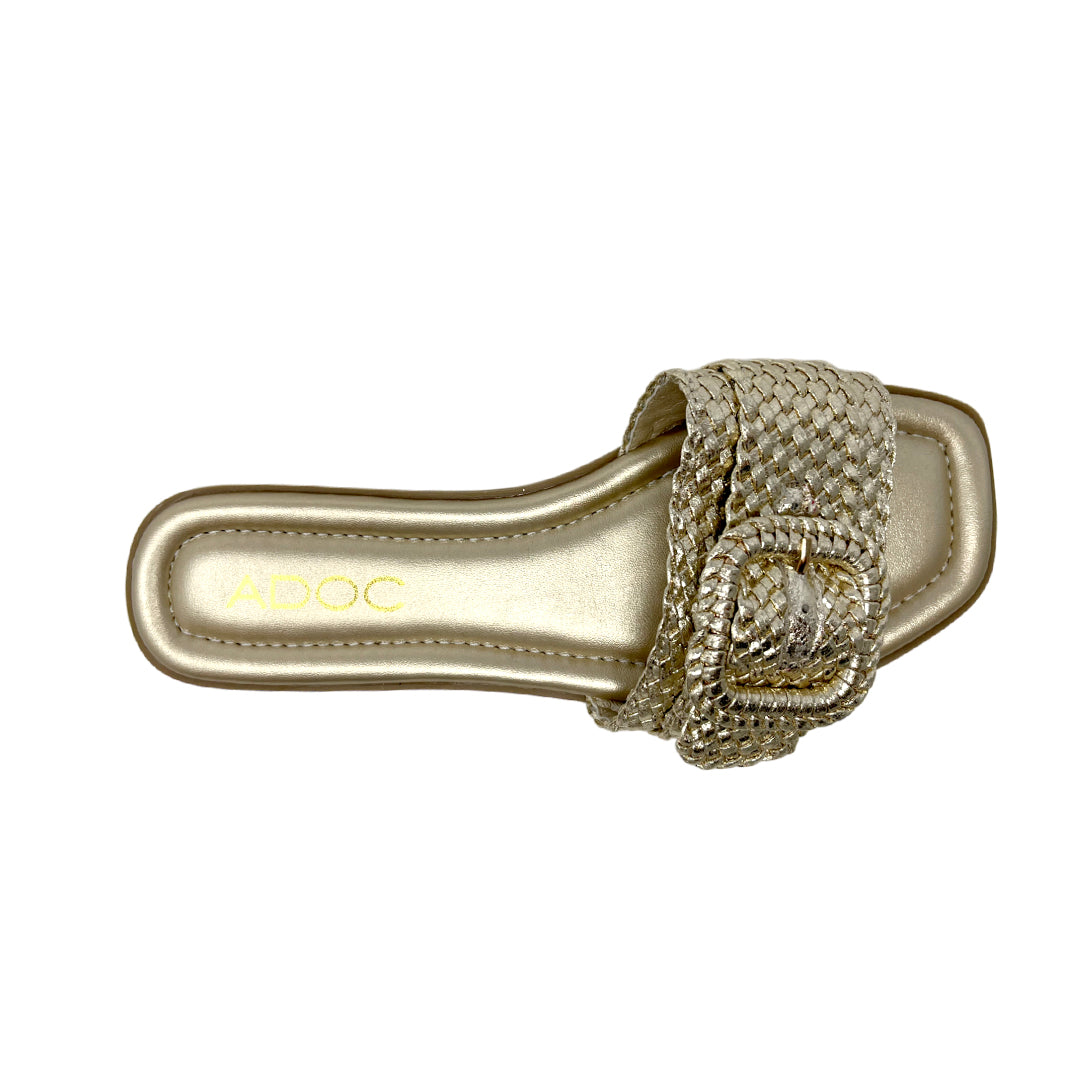 Sandalias slip on Eva para mujer color dorado