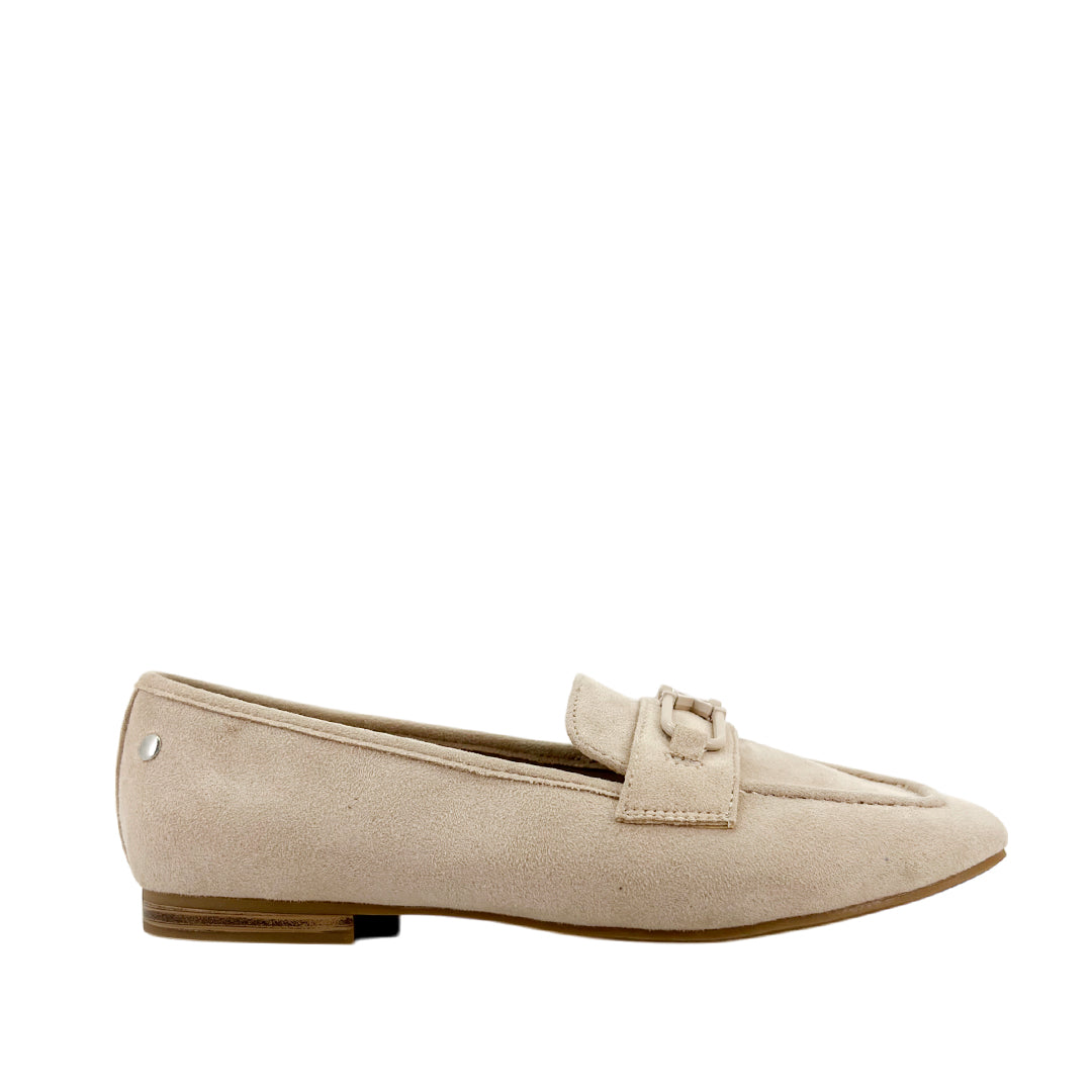 Mocasines Benitto para mujer color beige