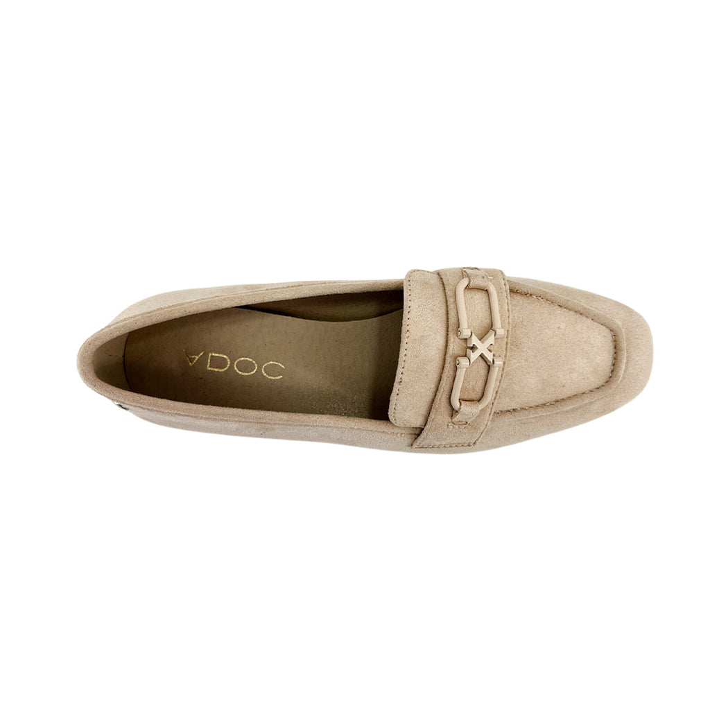 Mocasines Benitto para mujer color beige