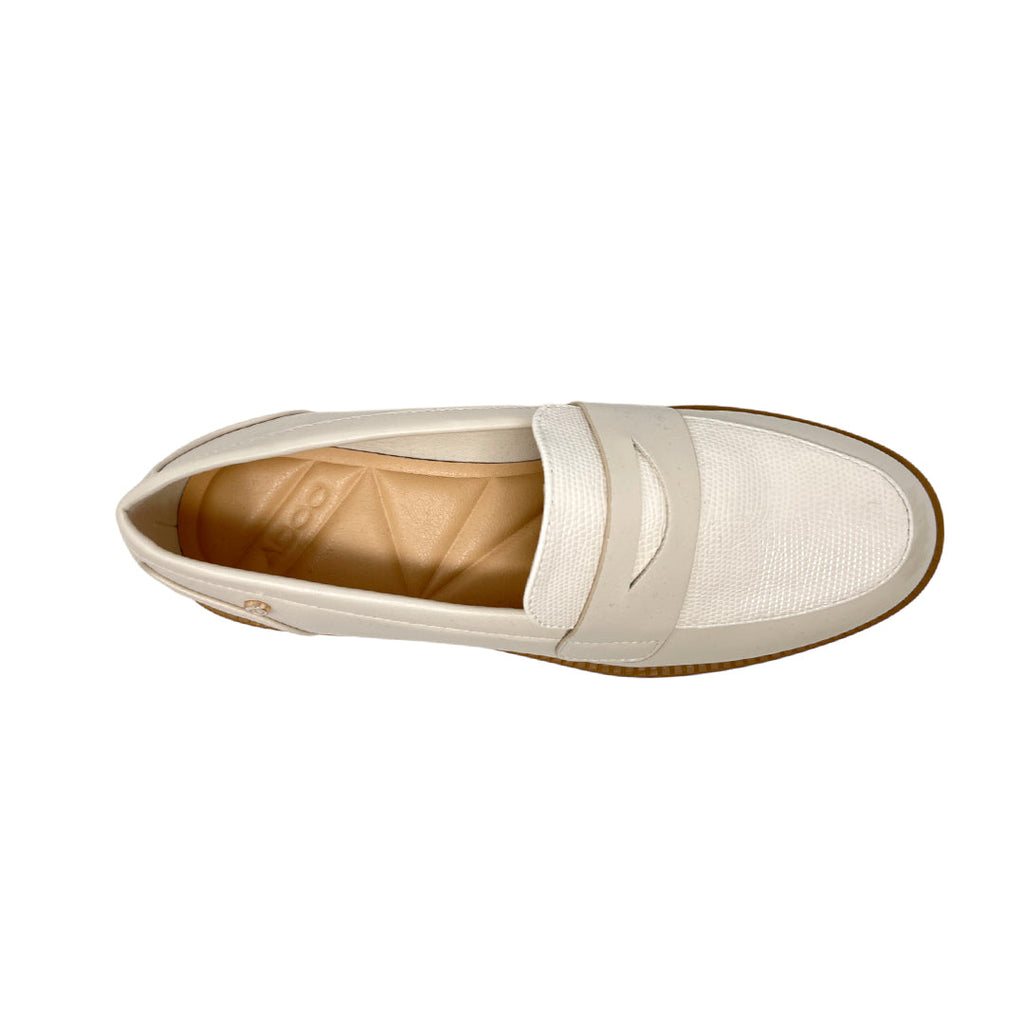 Mocasines Filipa para mujer color hueso