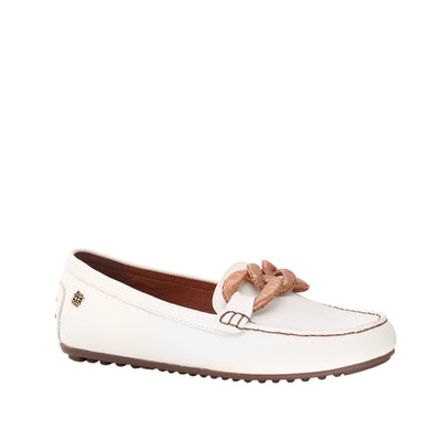 Mocasines Agatta para mujer color hueso