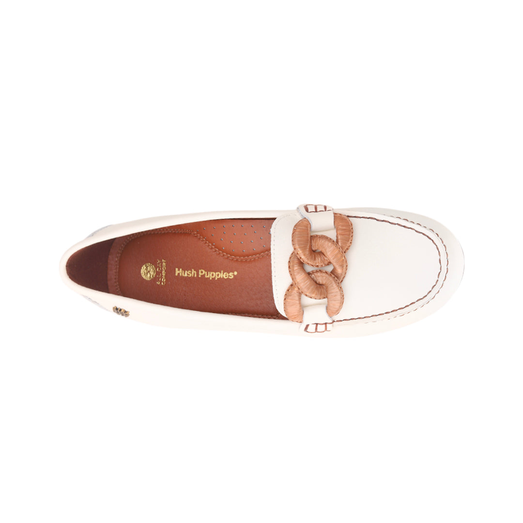 Mocasines Agatta para mujer color hueso